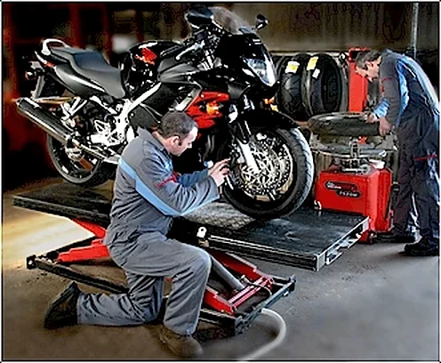 Motorcycle servicing