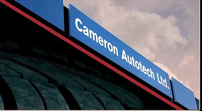The Cameron Autotech Ltd sign above the workshop