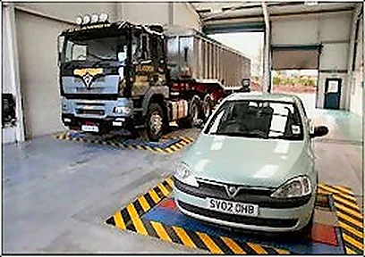 Two-lane drive-through testing station