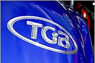 TGB badge on a scooter